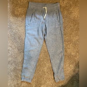 Athleta Cabo Linen Chambray Joggers size 6T/6 Tall